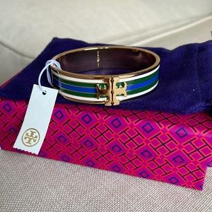 Tory Burch painted logo bracelet. New
